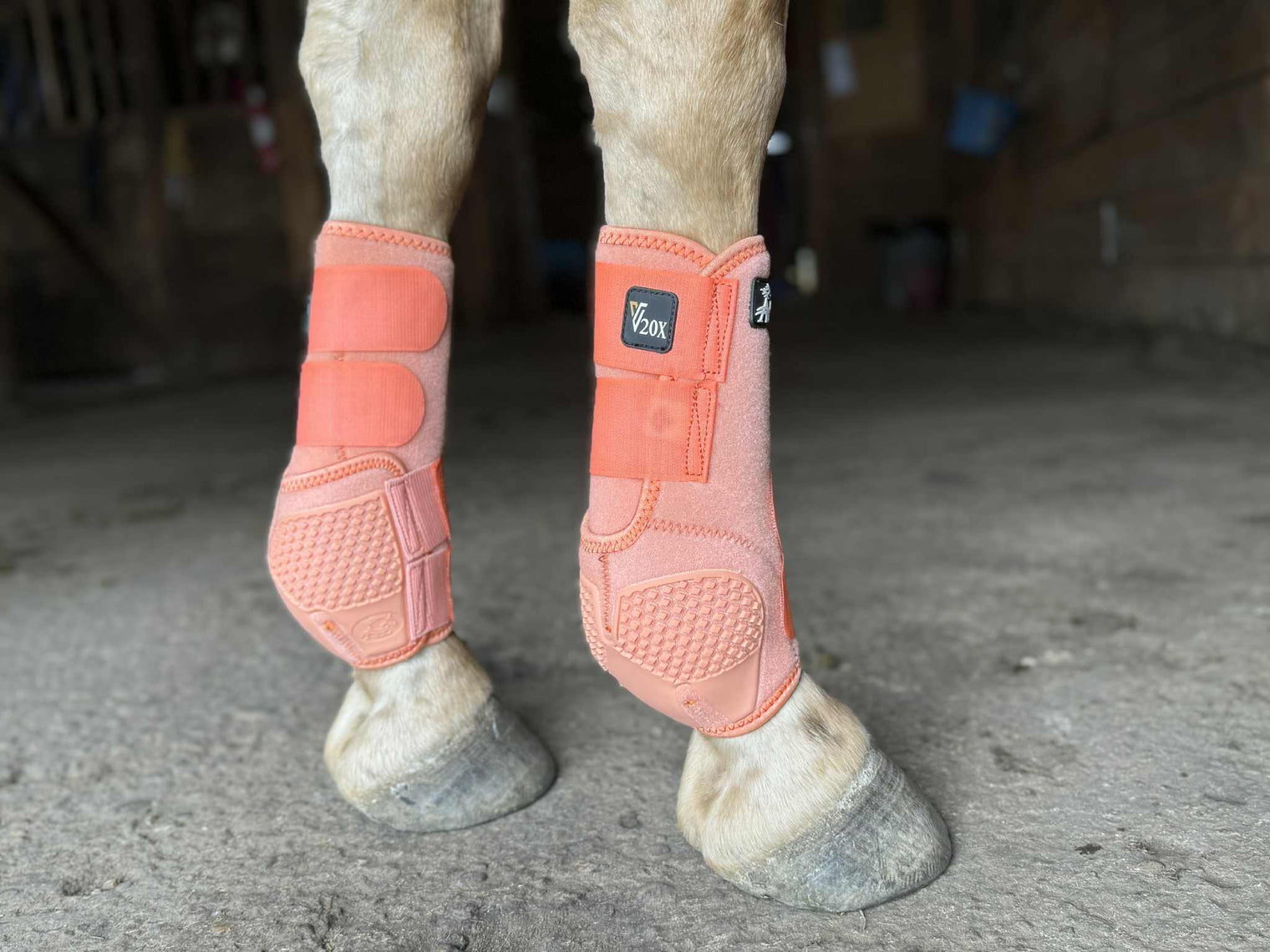 Creamsicle V20x Sport Protective front boot in barn