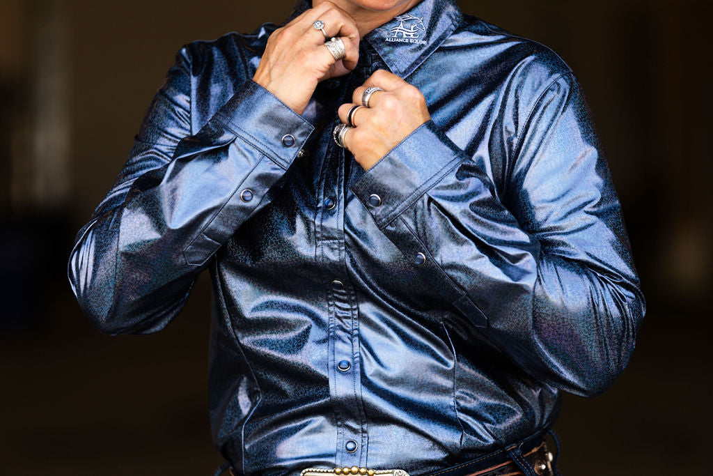 Holographic Performance Western Shirt
