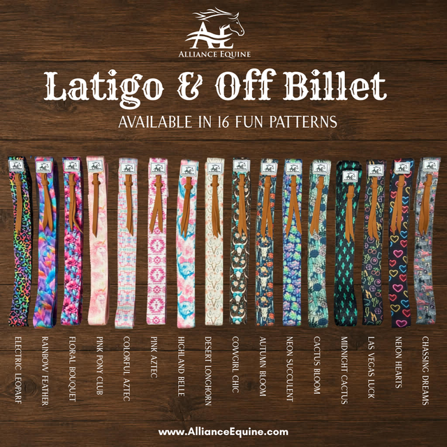 Patterned Nylon Latigo & Off Billet