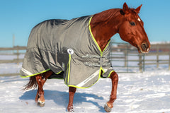 1200D Ballistic Nylon winter blanket quarter view