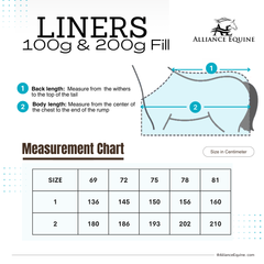 Horse Rug Liner - 100g Fill