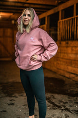 Piper hoodie Pink front view
